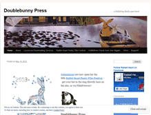 Tablet Screenshot of doublebunnypress.com